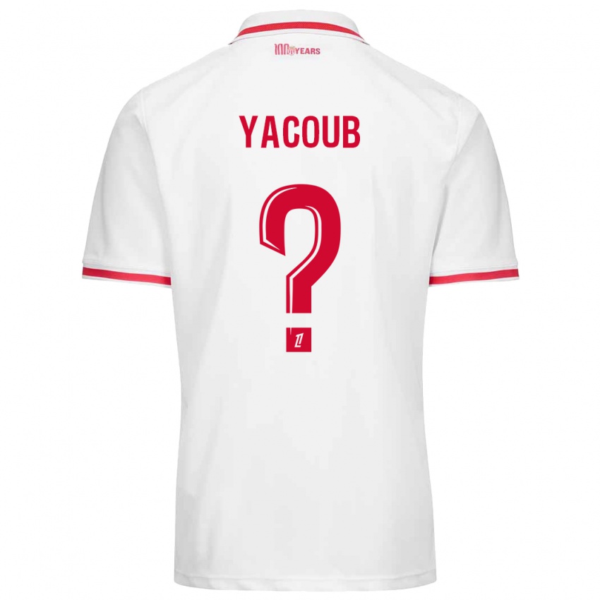 Hombre Camiseta Béchir Yacoub #0 Blanco Rojo 1ª Equipación 2024/25 La Camisa Argentina