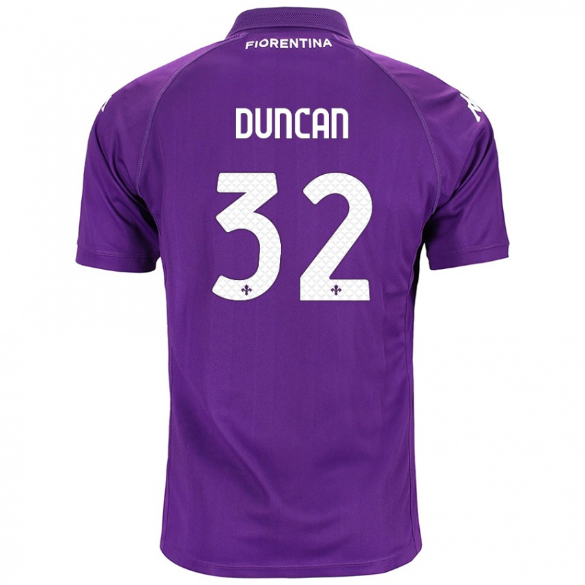 Hombre Camiseta Alfred Duncan #32 Morado 1ª Equipación 2024/25 La Camisa Argentina