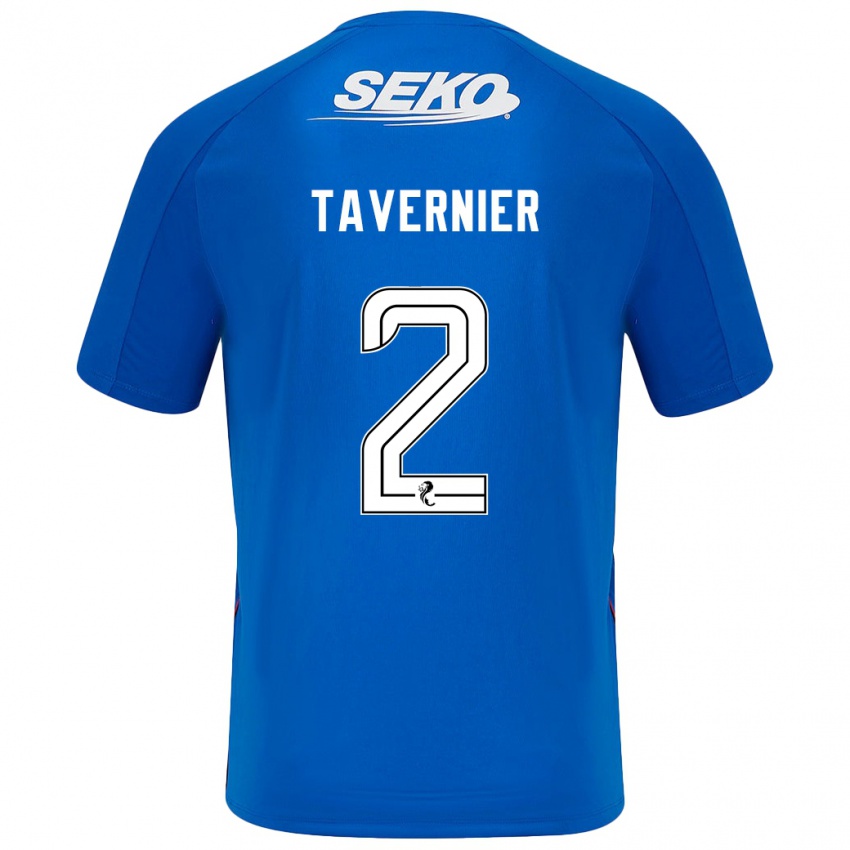 Hombre Camiseta James Tavernier #2 Azul Oscuro 1ª Equipación 2024/25 La Camisa Argentina