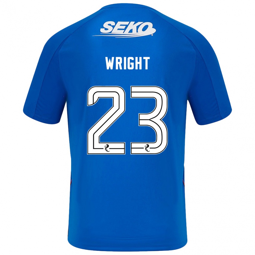 Hombre Camiseta Scott Wright #23 Azul Oscuro 1ª Equipación 2024/25 La Camisa Argentina