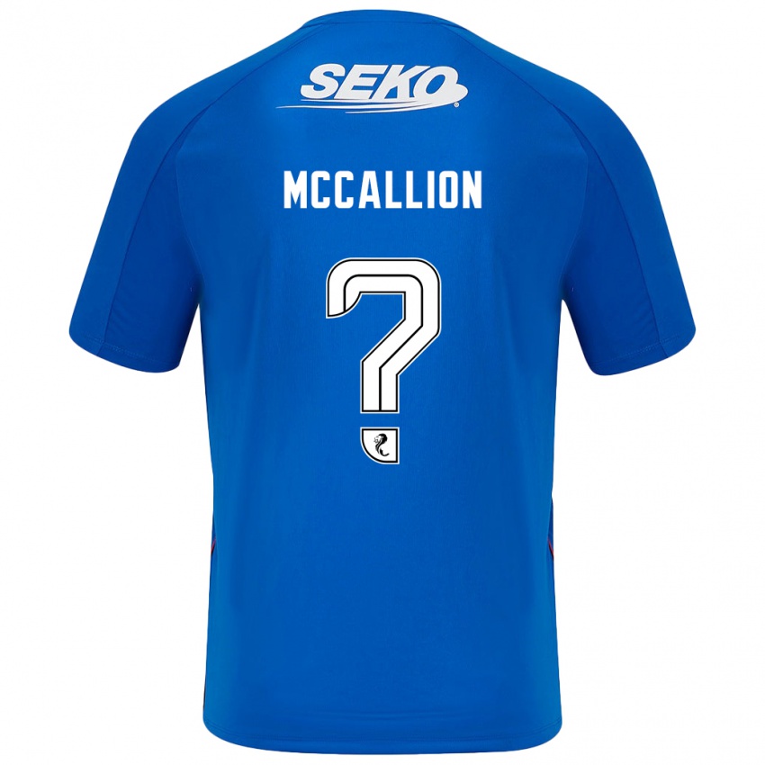 Hombre Camiseta Aiden Mccallion #0 Azul Oscuro 1ª Equipación 2024/25 La Camisa Argentina