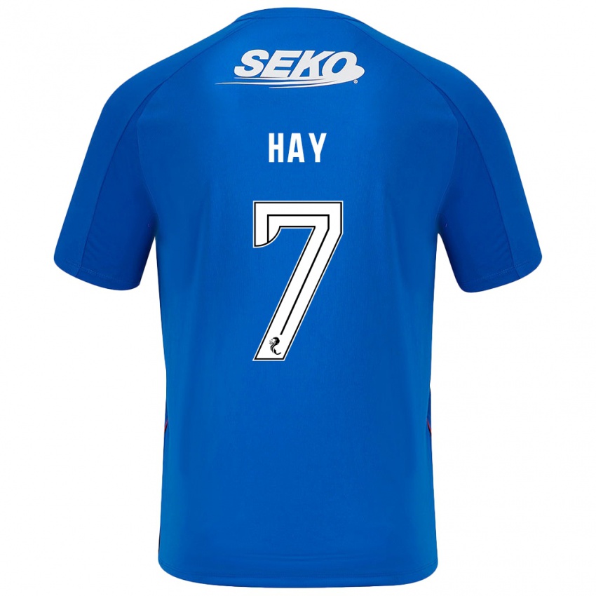 Hombre Camiseta Brogan Hay #7 Azul Oscuro 1ª Equipación 2024/25 La Camisa Argentina