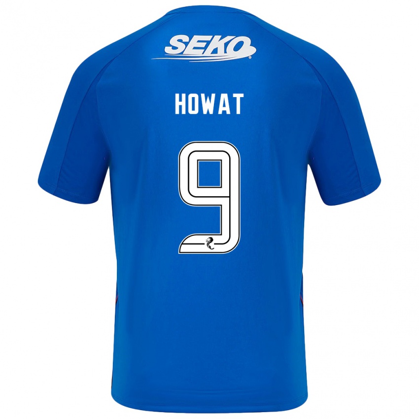 Hombre Camiseta Kirsty Howat #9 Azul Oscuro 1ª Equipación 2024/25 La Camisa Argentina