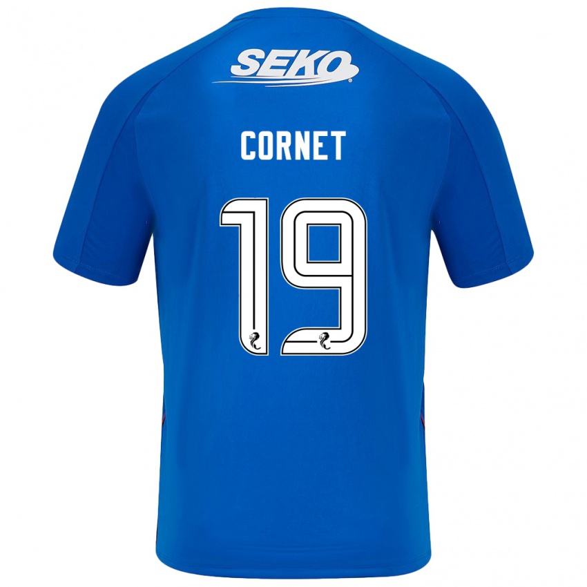 Hombre Camiseta Chelsea Cornet #19 Azul Oscuro 1ª Equipación 2024/25 La Camisa Argentina