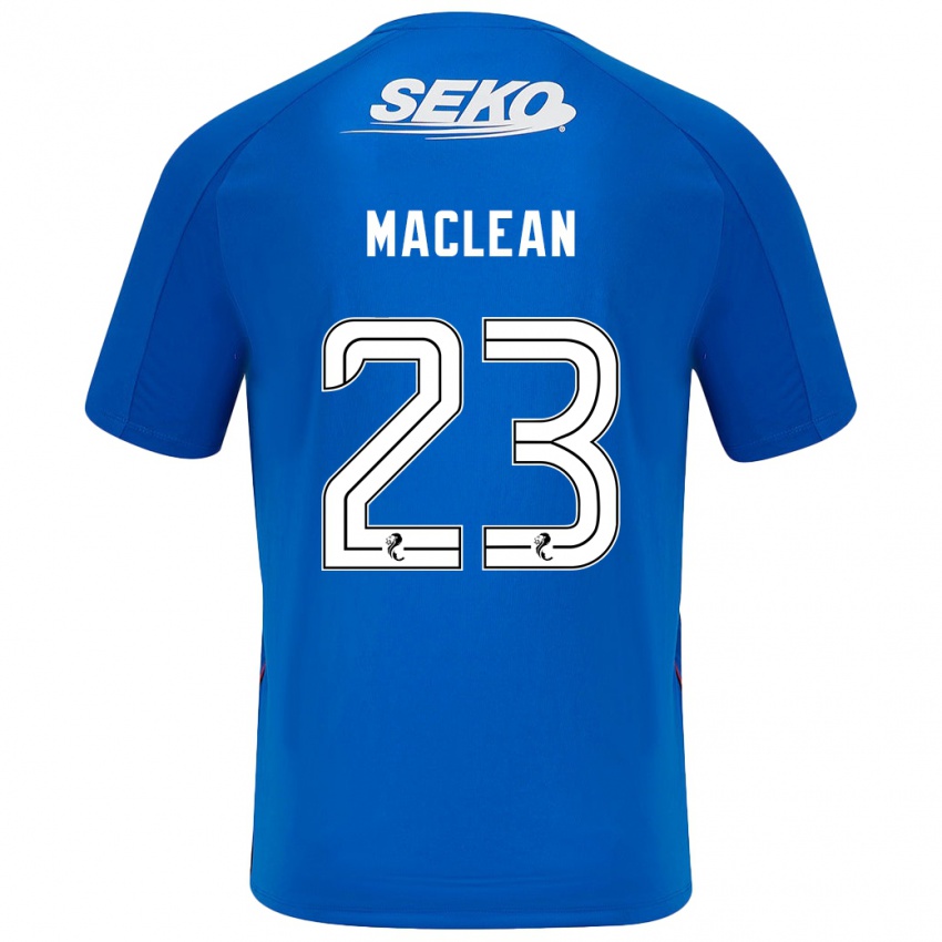 Hombre Camiseta Kirsty Maclean #23 Azul Oscuro 1ª Equipación 2024/25 La Camisa Argentina