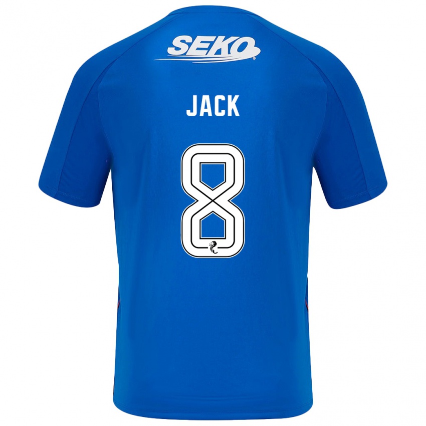 Hombre Camiseta Ryan Jack #8 Azul Oscuro 1ª Equipación 2024/25 La Camisa Argentina