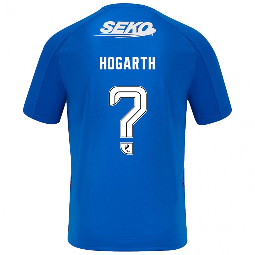 Hombre Camiseta Jay Hogarth #0 Azul Oscuro 1ª Equipación 2024/25 La Camisa Argentina