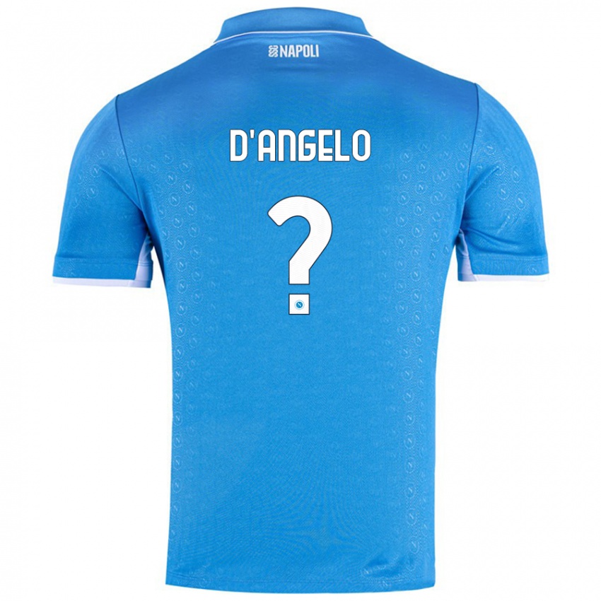 Hombre Camiseta Giuseppe D'angelo #0 Azul Cielo 1ª Equipación 2024/25 La Camisa Argentina