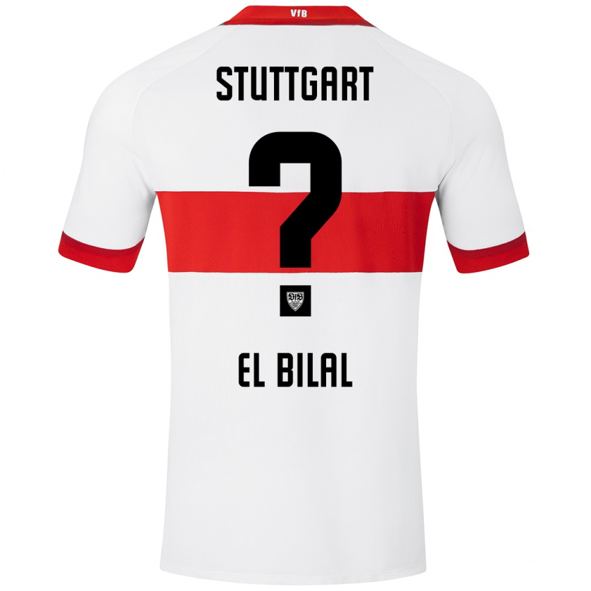 Hombre Camiseta El Bilal Touré #0 Blanco Rojo 1ª Equipación 2024/25 La Camisa Argentina