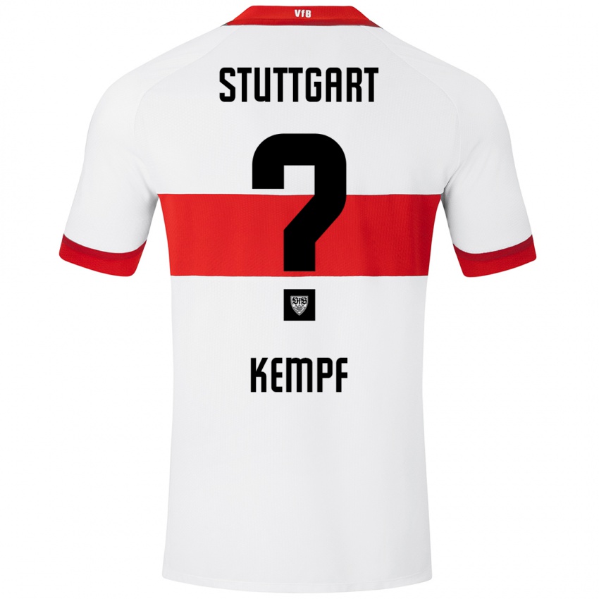 Hombre Camiseta Karl Kempf #0 Blanco Rojo 1ª Equipación 2024/25 La Camisa Argentina