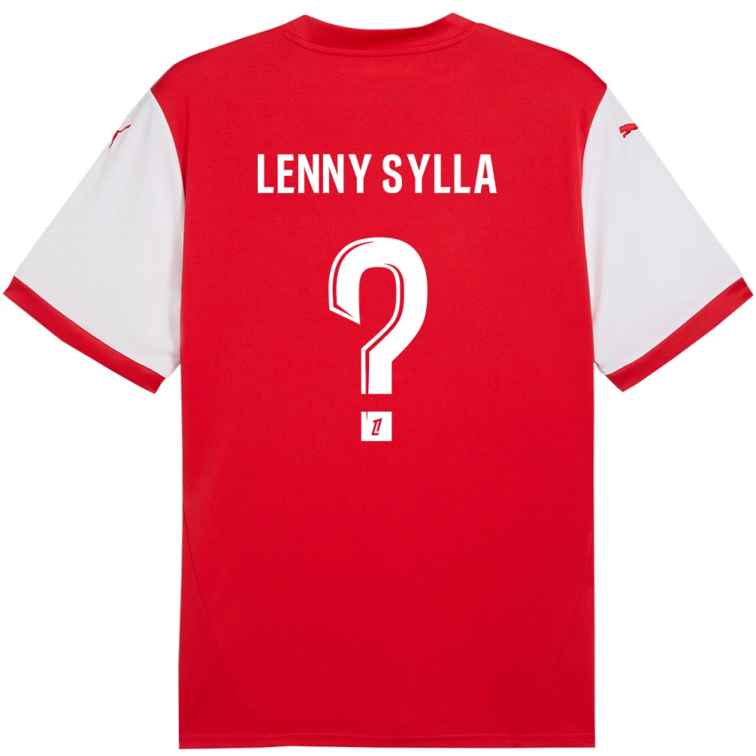 Hombre Camiseta Lenny Sylla #0 Rojo Blanco 1ª Equipación 2024/25 La Camisa Argentina