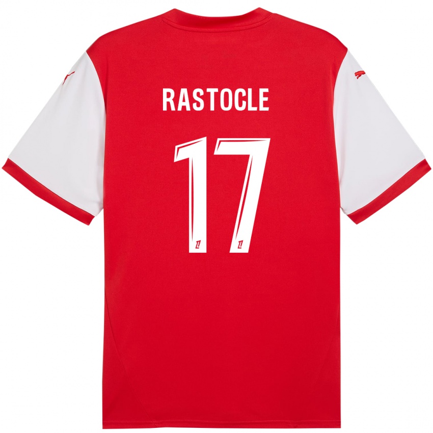 Hombre Camiseta Jade Rastocle #17 Rojo Blanco 1ª Equipación 2024/25 La Camisa Argentina