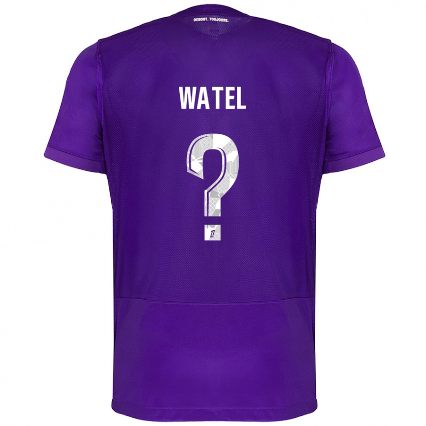 Hombre Camiseta Kylian Watel #0 Morado Blanco 1ª Equipación 2024/25 La Camisa Argentina