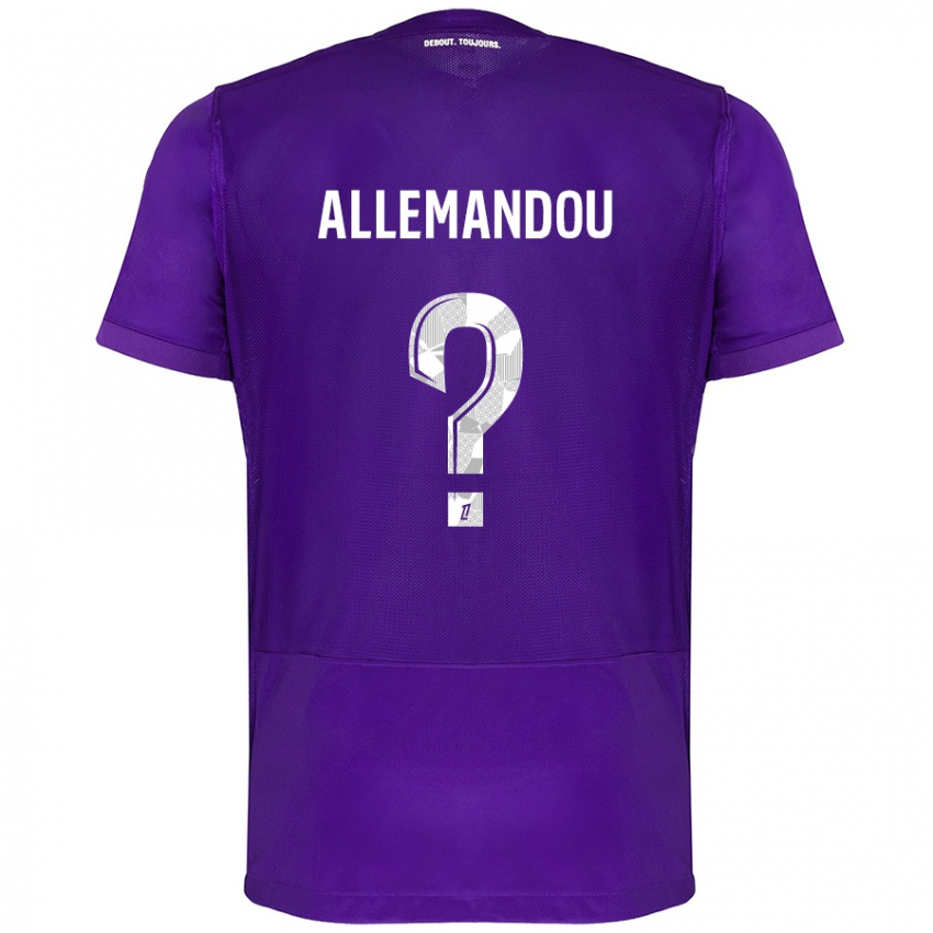 Hombre Camiseta Teddy Allemandou #0 Morado Blanco 1ª Equipación 2024/25 La Camisa Argentina