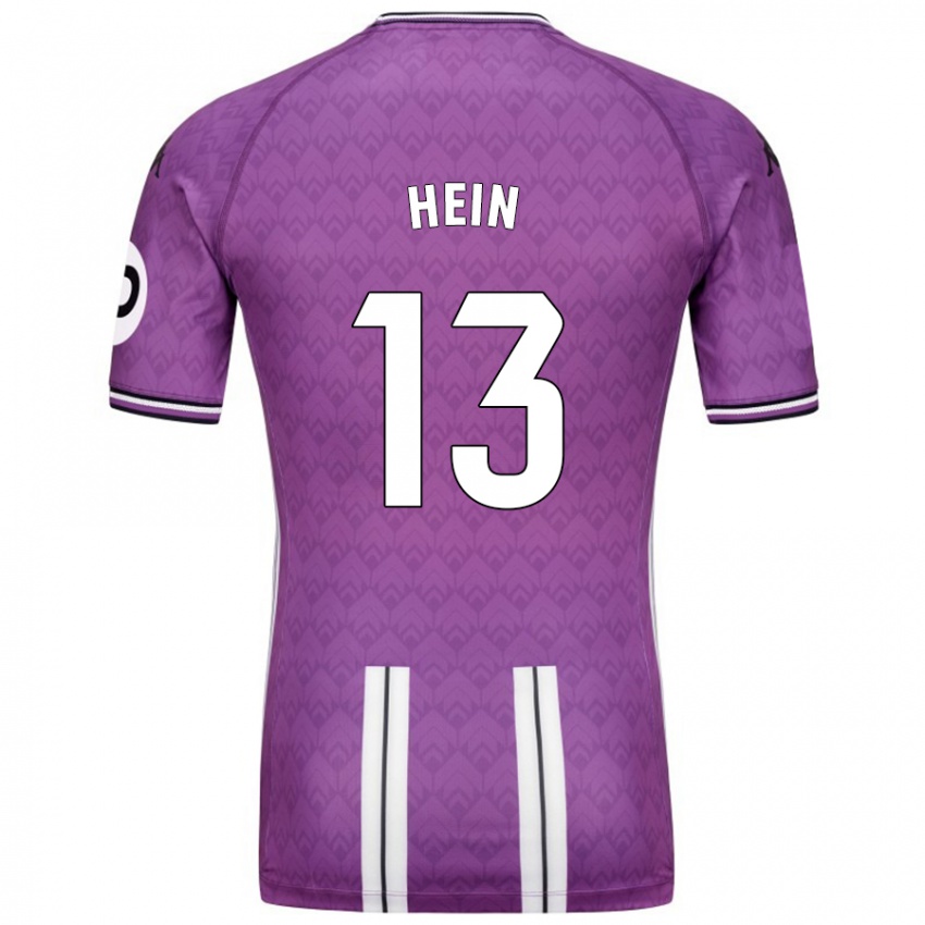 Hombre Camiseta Karl Hein #13 Púrpura Blanco 1ª Equipación 2024/25 La Camisa Argentina