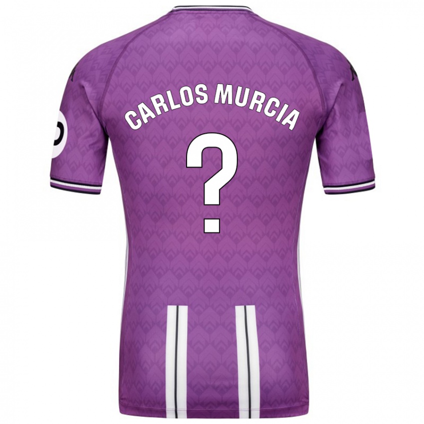 Hombre Camiseta Juan Carlos Murcia #0 Púrpura Blanco 1ª Equipación 2024/25 La Camisa Argentina