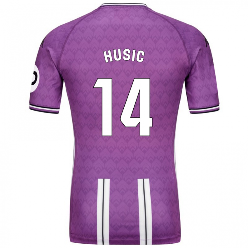 Hombre Camiseta Salih Husic #14 Púrpura Blanco 1ª Equipación 2024/25 La Camisa Argentina