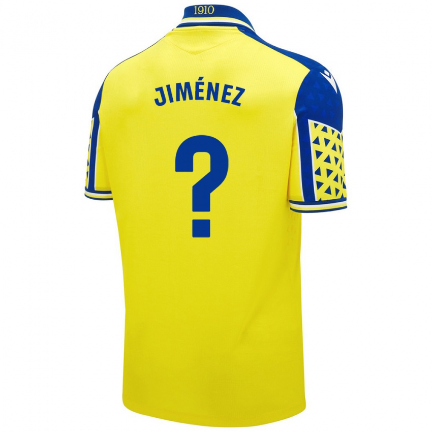 Hombre Camiseta Álvaro Jiménez #0 Amarillo Azul 1ª Equipación 2024/25 La Camisa Argentina