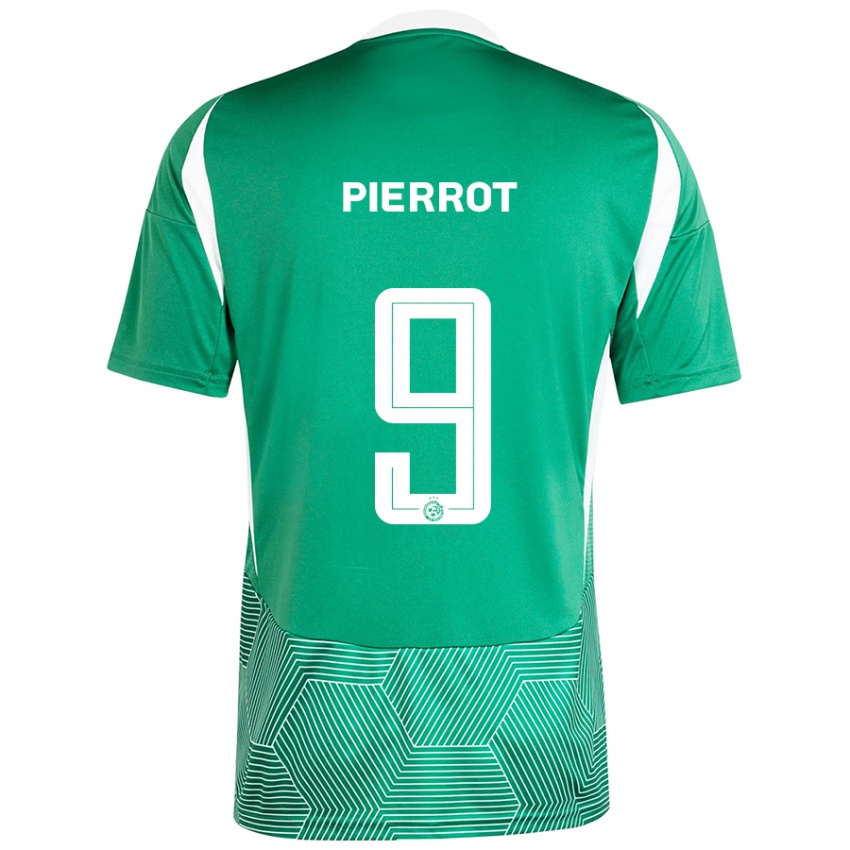 Hombre Camiseta Frantzdy Pierrot #9 Verde Blanco 1ª Equipación 2024/25 La Camisa Argentina