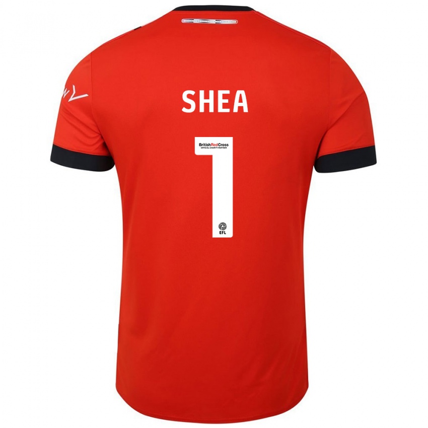 Hombre Camiseta James Shea #1 Naranja Negro 1ª Equipación 2024/25 La Camisa Argentina