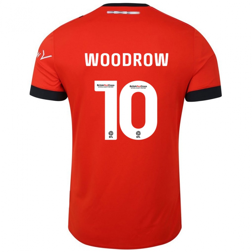 Hombre Camiseta Cauley Woodrow #10 Naranja Negro 1ª Equipación 2024/25 La Camisa Argentina