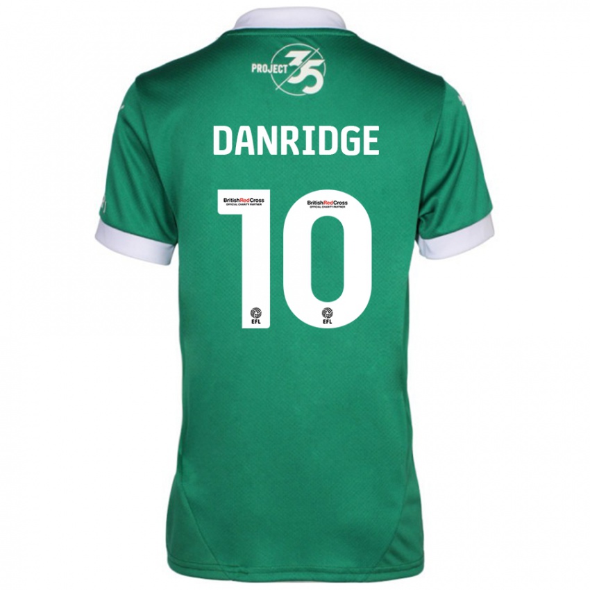 Hombre Camiseta Rebecca Danridge #10 Verde Blanco 1ª Equipación 2024/25 La Camisa Argentina