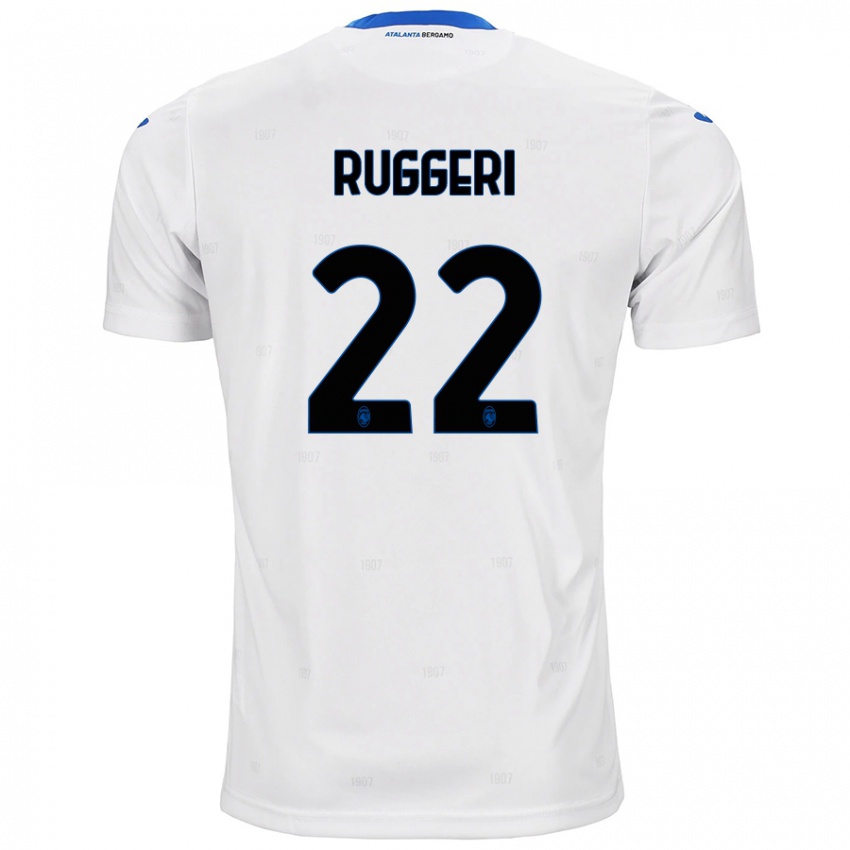 Hombre Camiseta Matteo Ruggeri #22 Blanco 2ª Equipación 2024/25 La Camisa Argentina