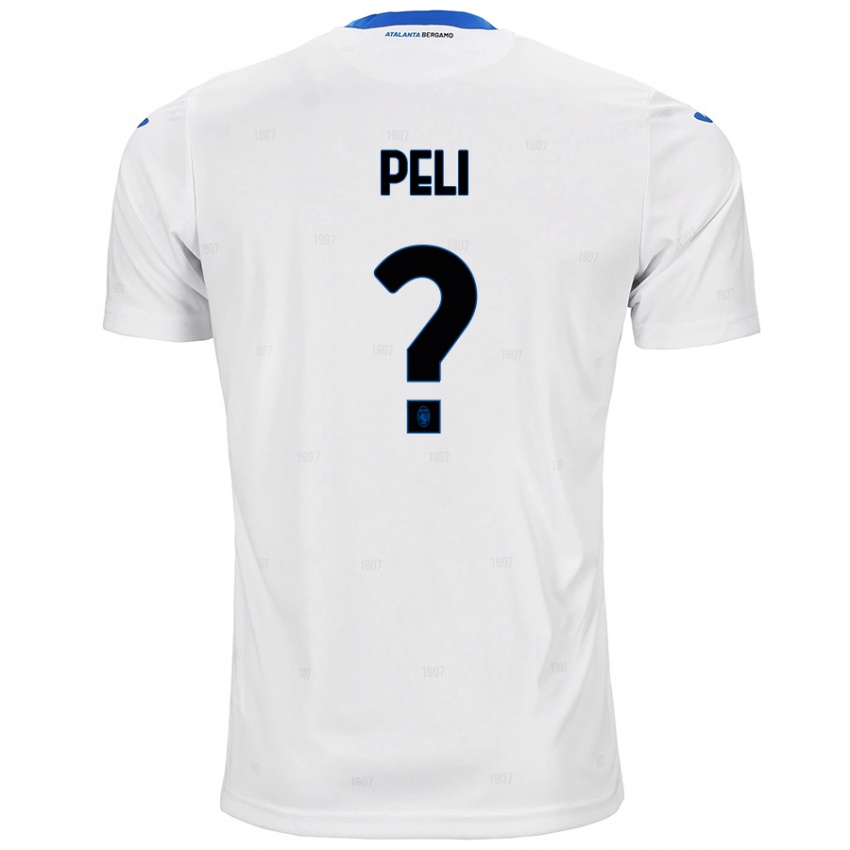 Hombre Camiseta Lorenzo Peli #0 Blanco 2ª Equipación 2024/25 La Camisa Argentina