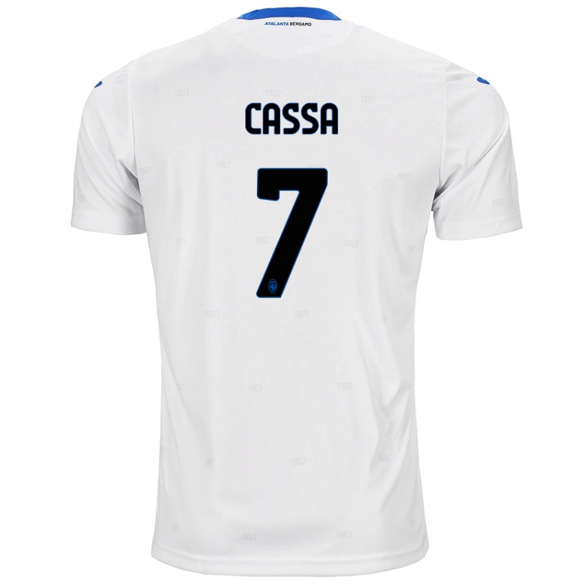 Hombre Camiseta Federico Cassa #7 Blanco 2ª Equipación 2024/25 La Camisa Argentina