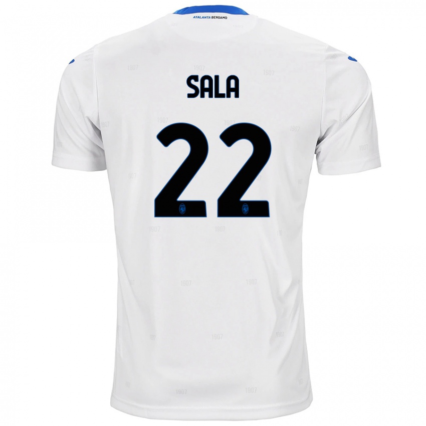 Hombre Camiseta Lorenzo Sala #22 Blanco 2ª Equipación 2024/25 La Camisa Argentina