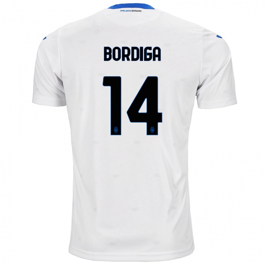 Hombre Camiseta Michele Bordiga #14 Blanco 2ª Equipación 2024/25 La Camisa Argentina