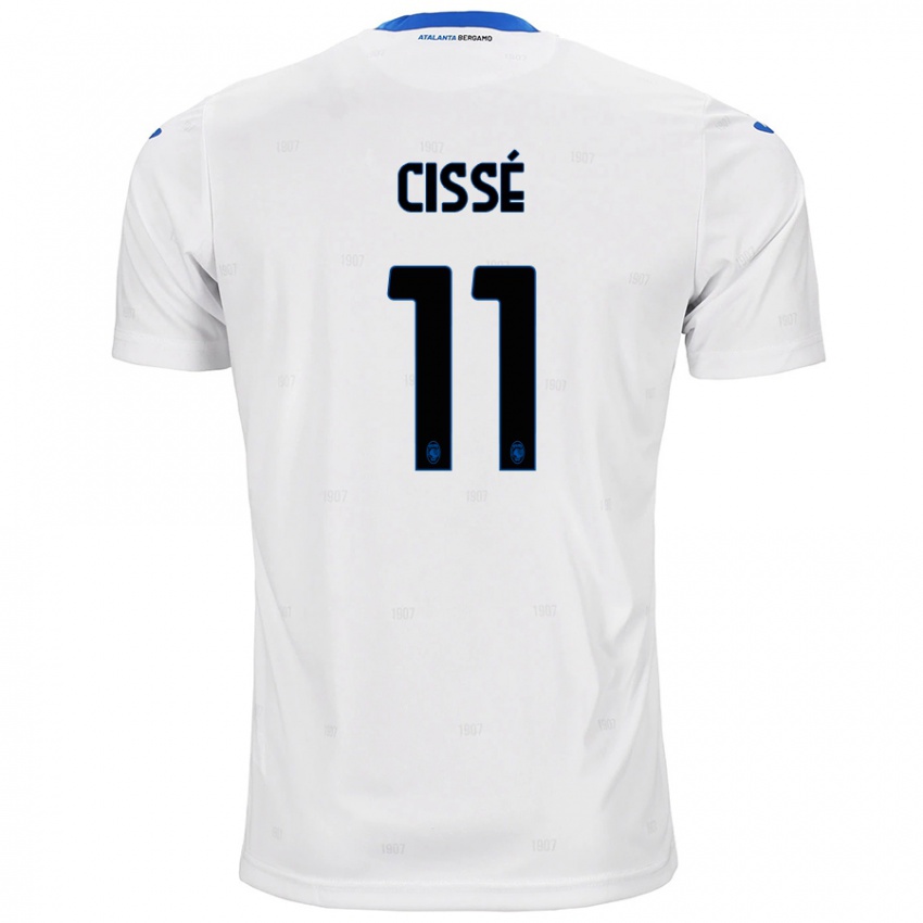 Hombre Camiseta Moustapha Cissé #11 Blanco 2ª Equipación 2024/25 La Camisa Argentina