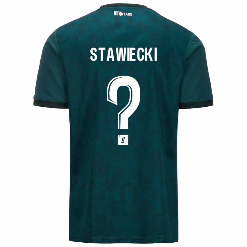 Hombre Camiseta Jules Stawiecki #0 Verde Oscuro 2ª Equipación 2024/25 La Camisa Argentina