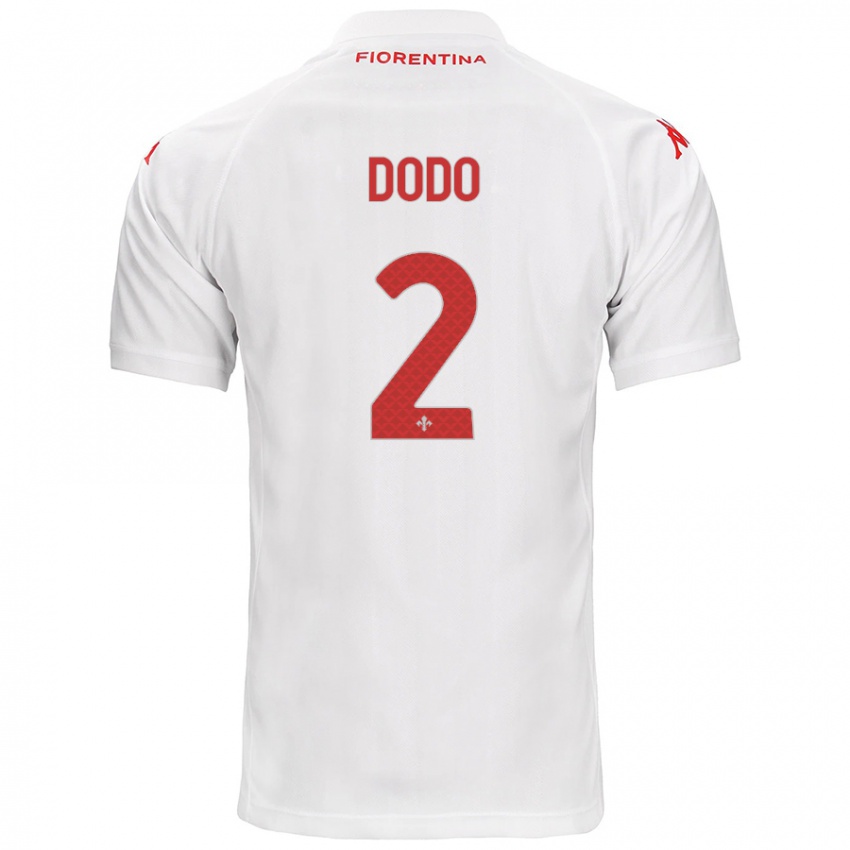 Hombre Camiseta Dodô #2 Blanco 2ª Equipación 2024/25 La Camisa Argentina