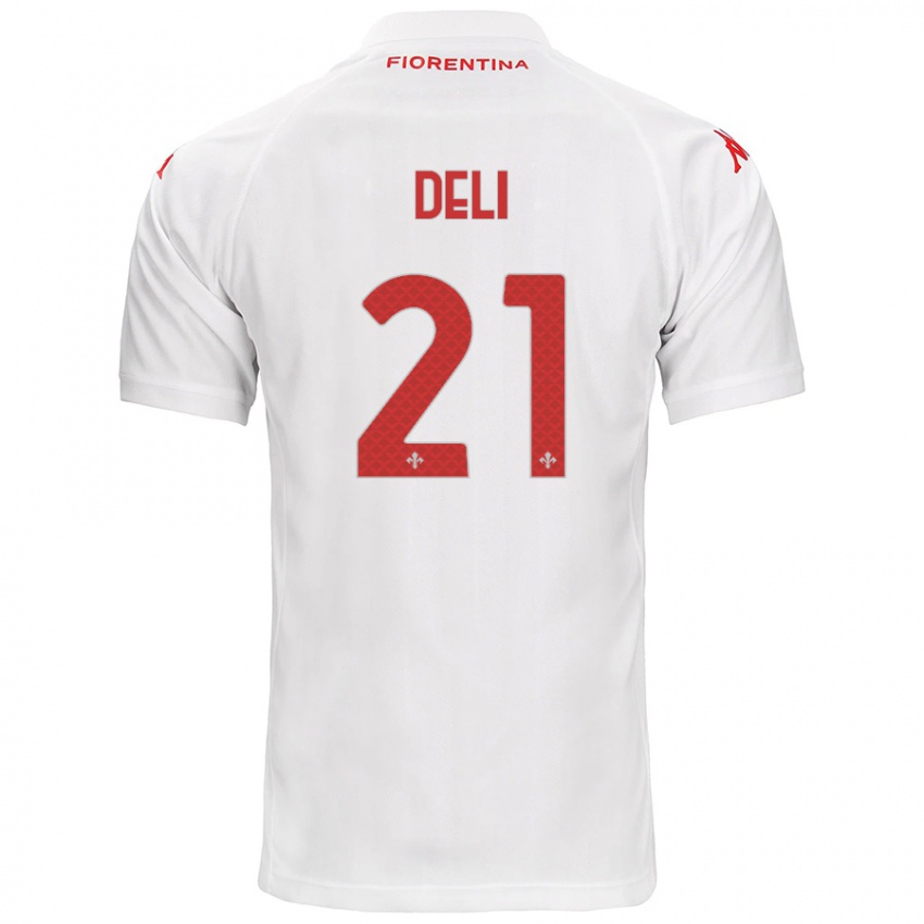 Hombre Camiseta Lapo Deli #21 Blanco 2ª Equipación 2024/25 La Camisa Argentina