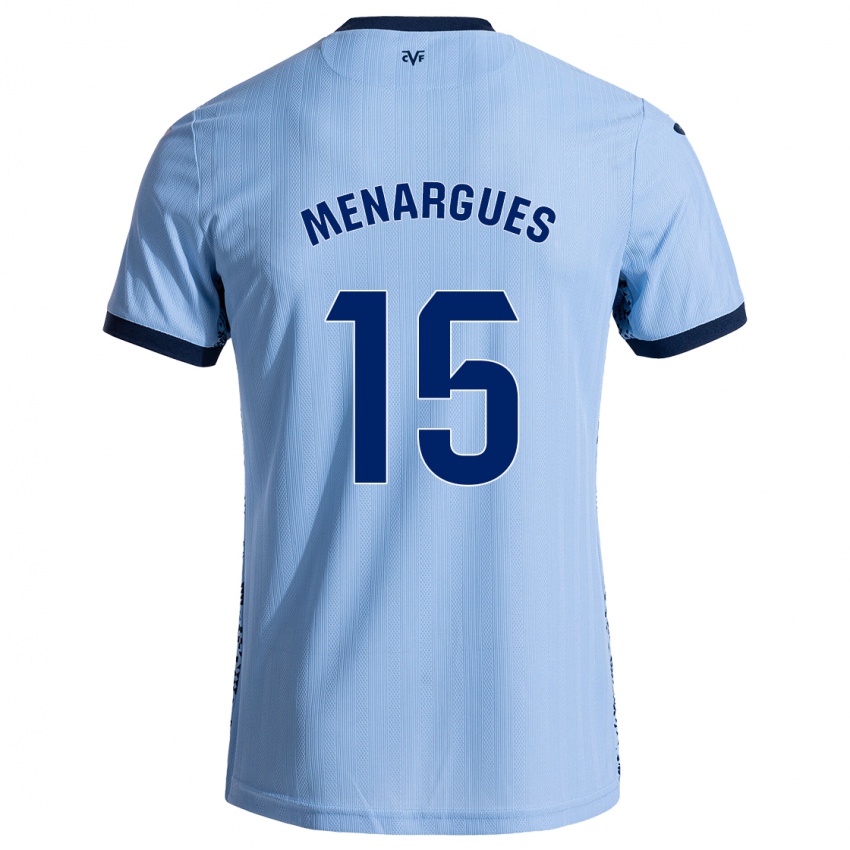 Hombre Camiseta Joseda Menargues #15 Azul Cielo 2ª Equipación 2024/25 La Camisa Argentina