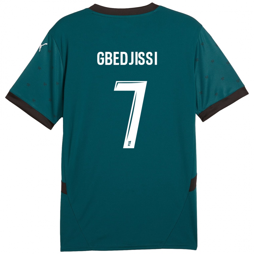 Hombre Camiseta Aude Gbedjissi #7 Verde Oscuro 2ª Equipación 2024/25 La Camisa Argentina