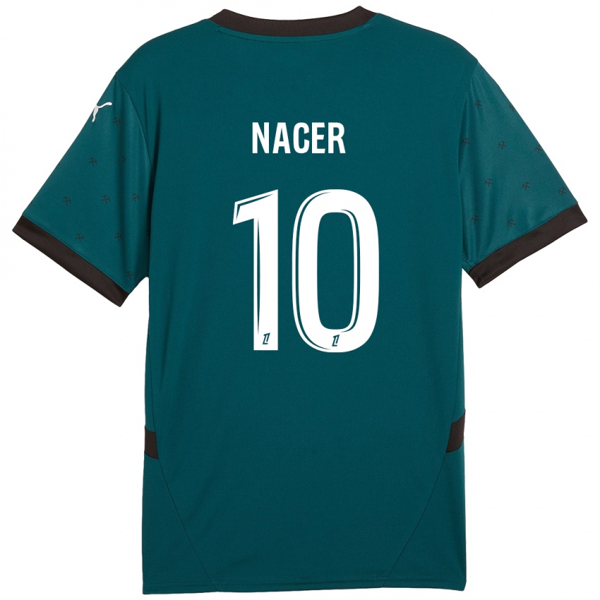 Hombre Camiseta Myriem Nacer #10 Verde Oscuro 2ª Equipación 2024/25 La Camisa Argentina