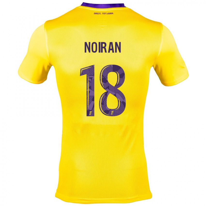 Hombre Camiseta Clara Noiran #18 Amarillo Morado 2ª Equipación 2024/25 La Camisa Argentina