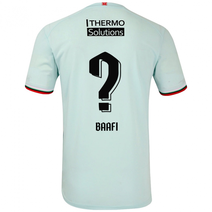 Hombre Camiseta Maximilian Baafi #0 Verde Claro 2ª Equipación 2024/25 La Camisa Argentina