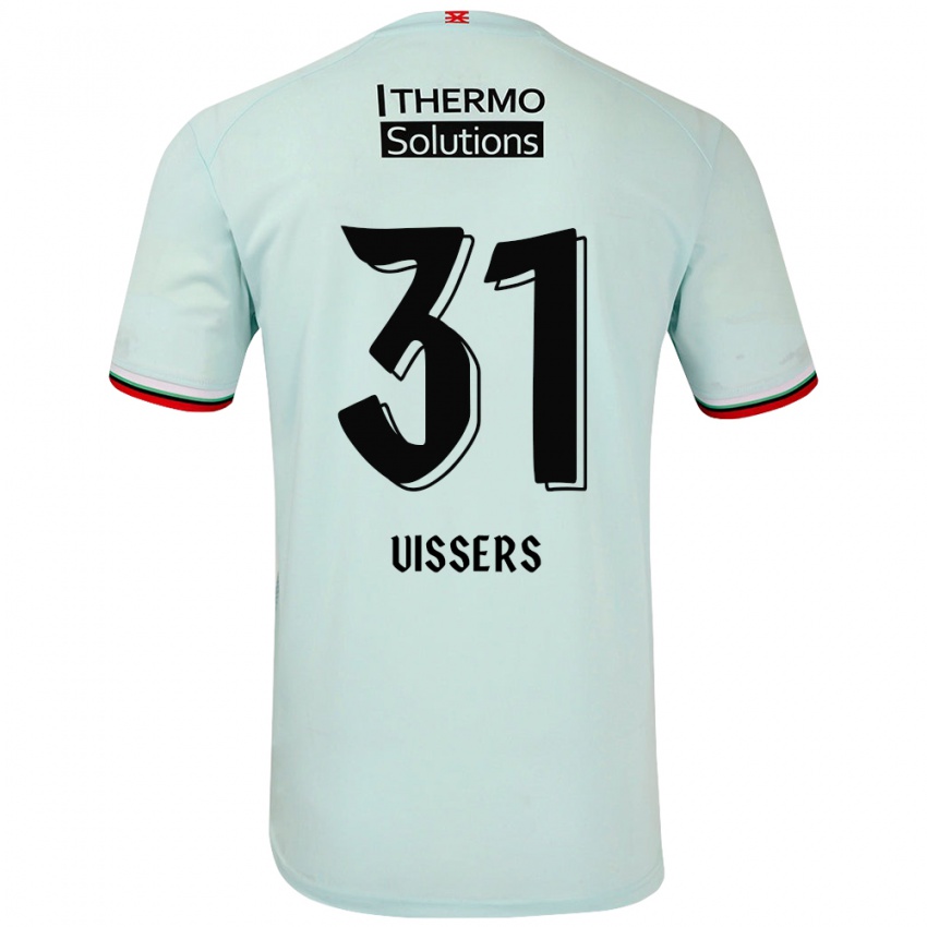 Hombre Camiseta Kiki Vissers #31 Verde Claro 2ª Equipación 2024/25 La Camisa Argentina