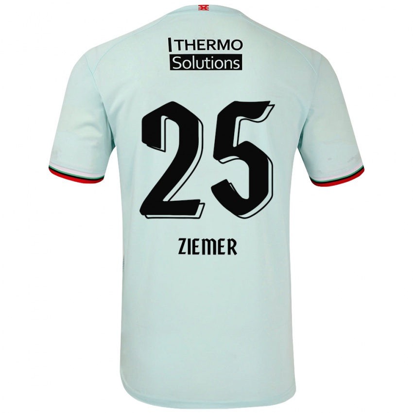 Hombre Camiseta Taylor Ziemer #25 Verde Claro 2ª Equipación 2024/25 La Camisa Argentina