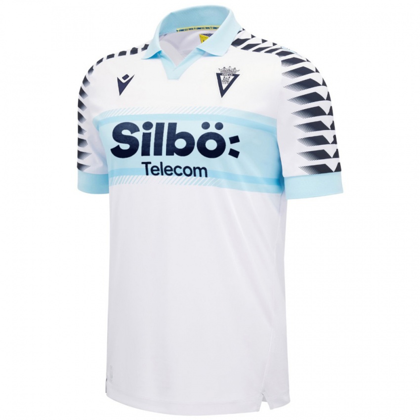 Hombre Camiseta Antonio Jesús Tocino #0 Blanco Azul 2ª Equipación 2024/25 La Camisa Argentina