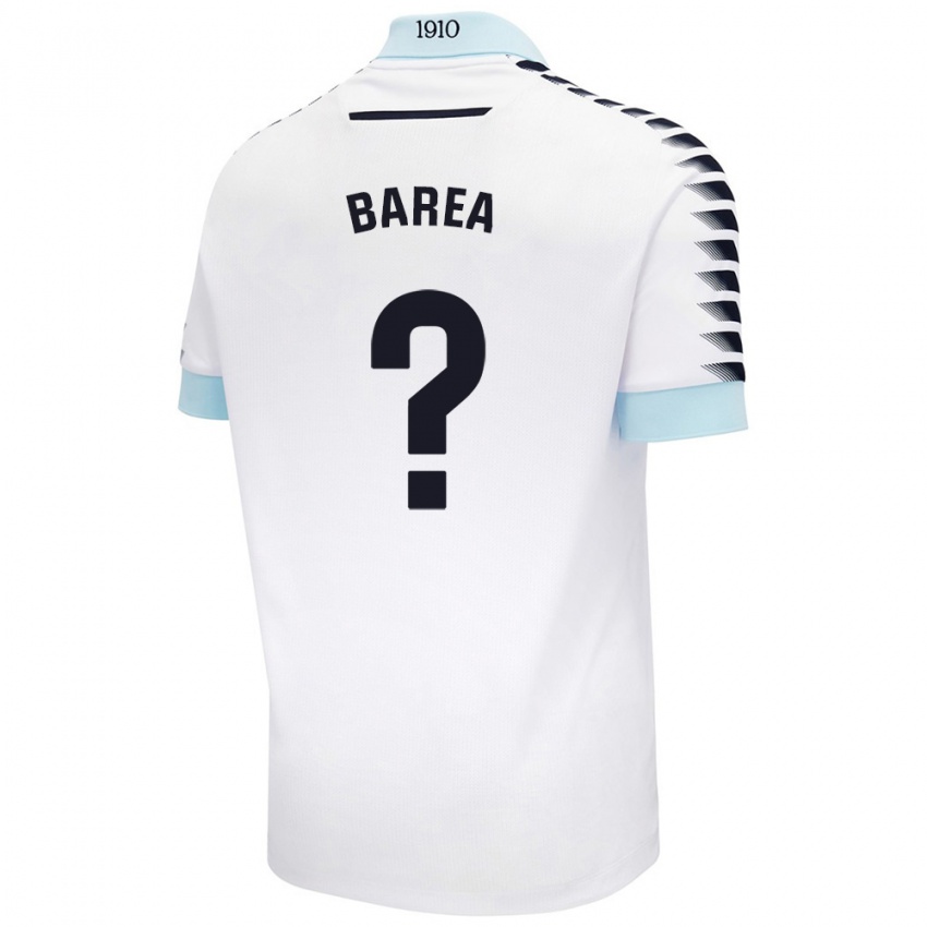 Hombre Camiseta Pablo Barea #0 Blanco Azul 2ª Equipación 2024/25 La Camisa Argentina