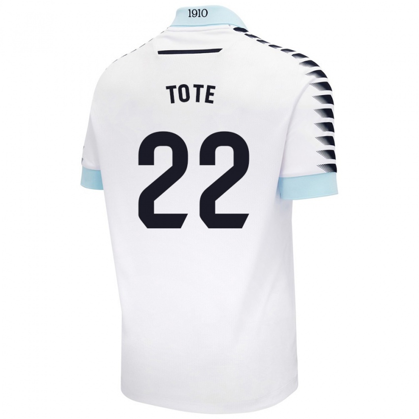 Hombre Camiseta Tote #22 Blanco Azul 2ª Equipación 2024/25 La Camisa Argentina