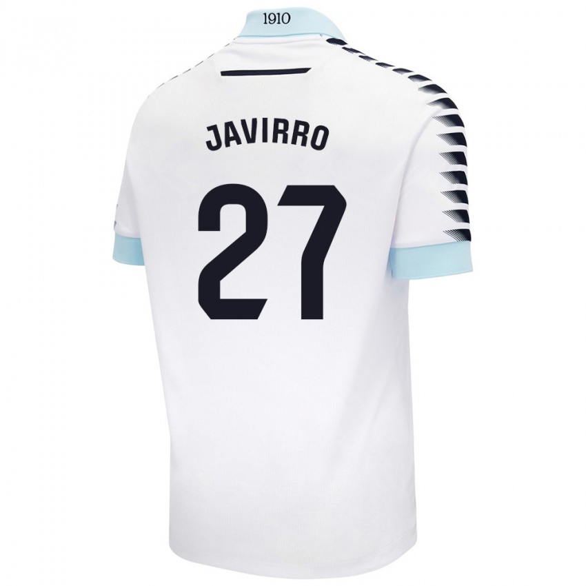 Hombre Camiseta Javirro #27 Blanco Azul 2ª Equipación 2024/25 La Camisa Argentina