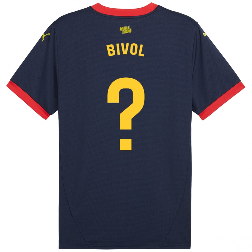 Hombre Camiseta Victor Bivol #0 Azul Marino Rojo 2ª Equipación 2024/25 La Camisa Argentina