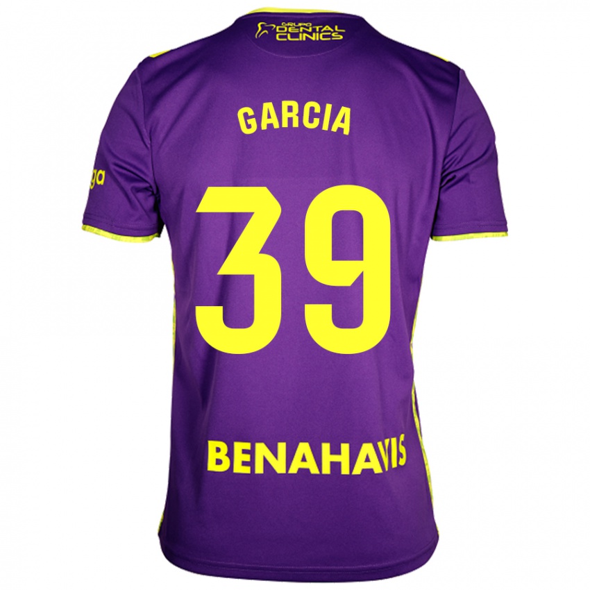 Hombre Camiseta Claudia García #39 Púrpura Amarillo 2ª Equipación 2024/25 La Camisa Argentina