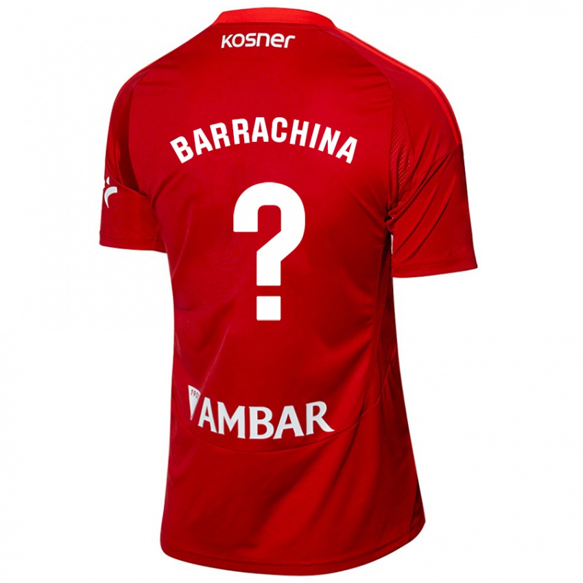 Hombre Camiseta Hugo Barrachina #0 Blanco Azul 2ª Equipación 2024/25 La Camisa Argentina