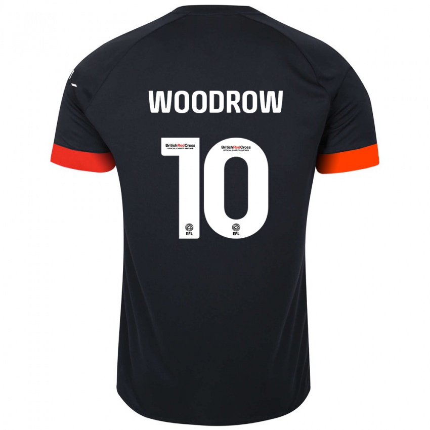 Hombre Camiseta Cauley Woodrow #10 Negro Naranja 2ª Equipación 2024/25 La Camisa Argentina